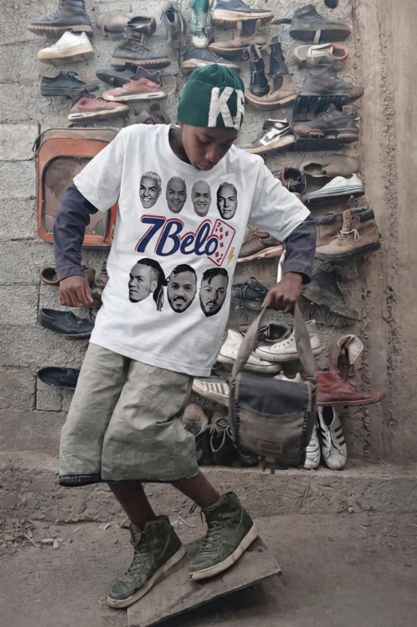 Camiseta branca 7 Belo pronta entrega