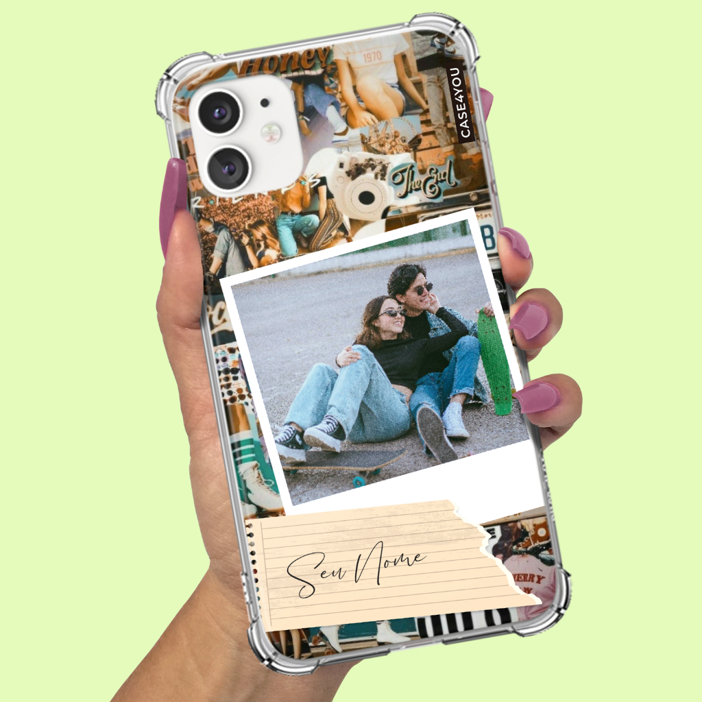 Capa personalizada com foto de casal